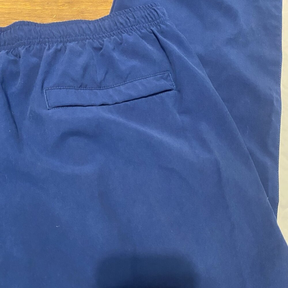 Nike Basketball Track Pants Mens XL Vintage Swoosh Baggy Wide Leg Joggers, Blue - Picture 3 of 3